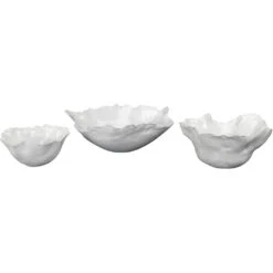 Fleur Ceramic 4.00 Inch X 9.75 Inch Decorative Bowl
