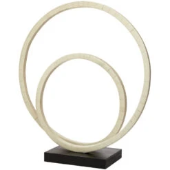 Helix Double Ring 17 X 16 Inch Sculpture