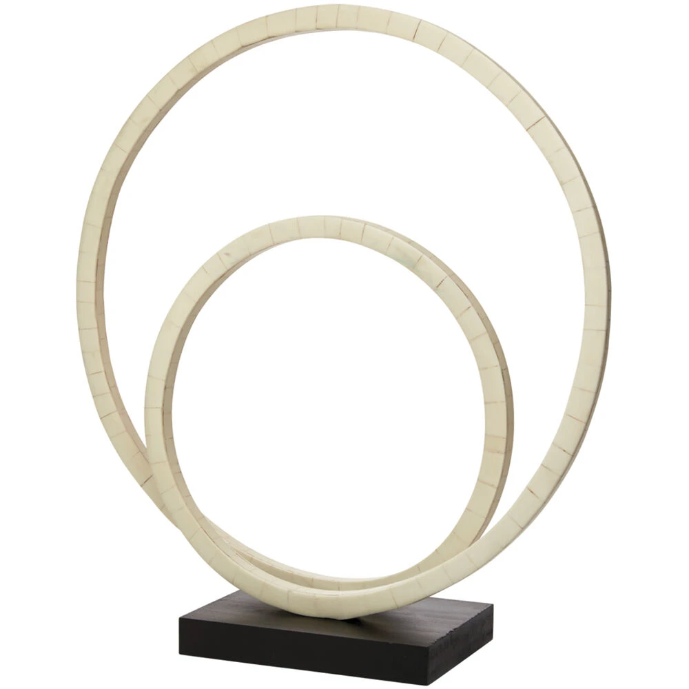 Helix Double Ring 17 X 16 Inch Sculpture 1 Helix Double Ring 17 X 16 Inch Sculpture