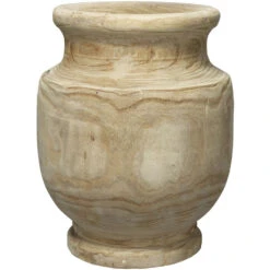 Laguna 17.75 X 13.5 Inch Wooden Vase