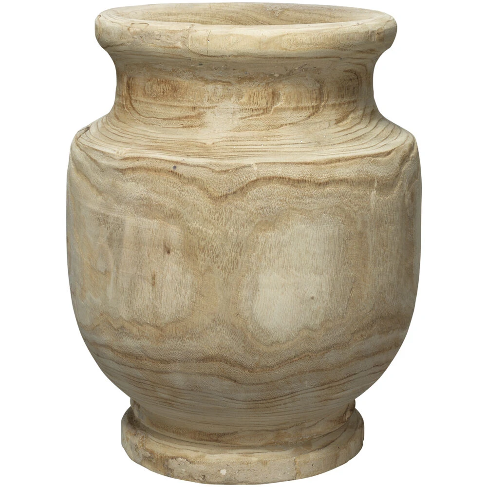 Laguna 17.75 X 13.5 Inch Wooden Vase 1 Laguna 17.75 X 13.5 Inch Wooden Vase