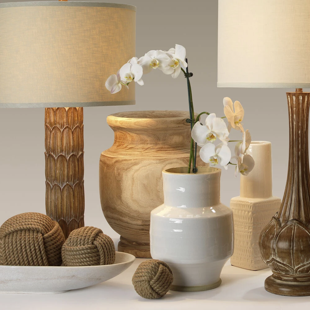 Laguna 17.75 X 13.5 Inch Wooden Vase 9 Laguna 17.75 X 13.5 Inch Wooden Vase - Image 9