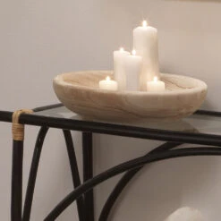 Laurel 17 X 4.5 Inch Wooden Bowl -Outlet Jamie Aura Store 7laur smwd 5