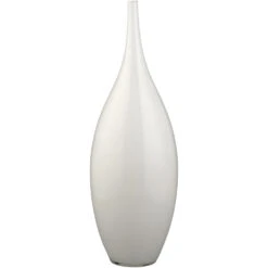 Nymph Decorative 19 X 8 Inch Vases In White Glass, Set Of 3 17 Nymph Decorative 19 X 8 Inch Vases In White Glass, Set Of 3 -Outlet Jamie Aura Store 7nymp vawh 7