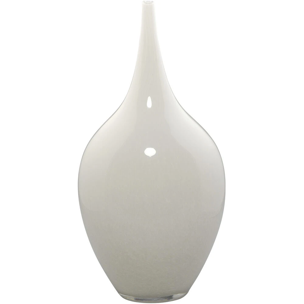 Nymph Decorative 19 X 8 Inch Vases In White Glass, Set Of 3 9 Nymph Decorative 19 X 8 Inch Vases In White Glass, Set Of 3 - Image 9