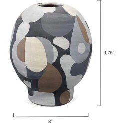 Pablo 9.75 X 8 Inch Vase -Outlet Jamie Aura Store 7pabl shne 2