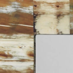 Ranch Dressing 36 X 28 Inch Natural Faux Horn Mirror -Outlet Jamie Aura Store 7rect mdfho 3