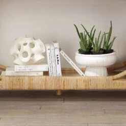 Ribbon White Decorative Sphere -Outlet Jamie Aura Store 7ribb spwh 6