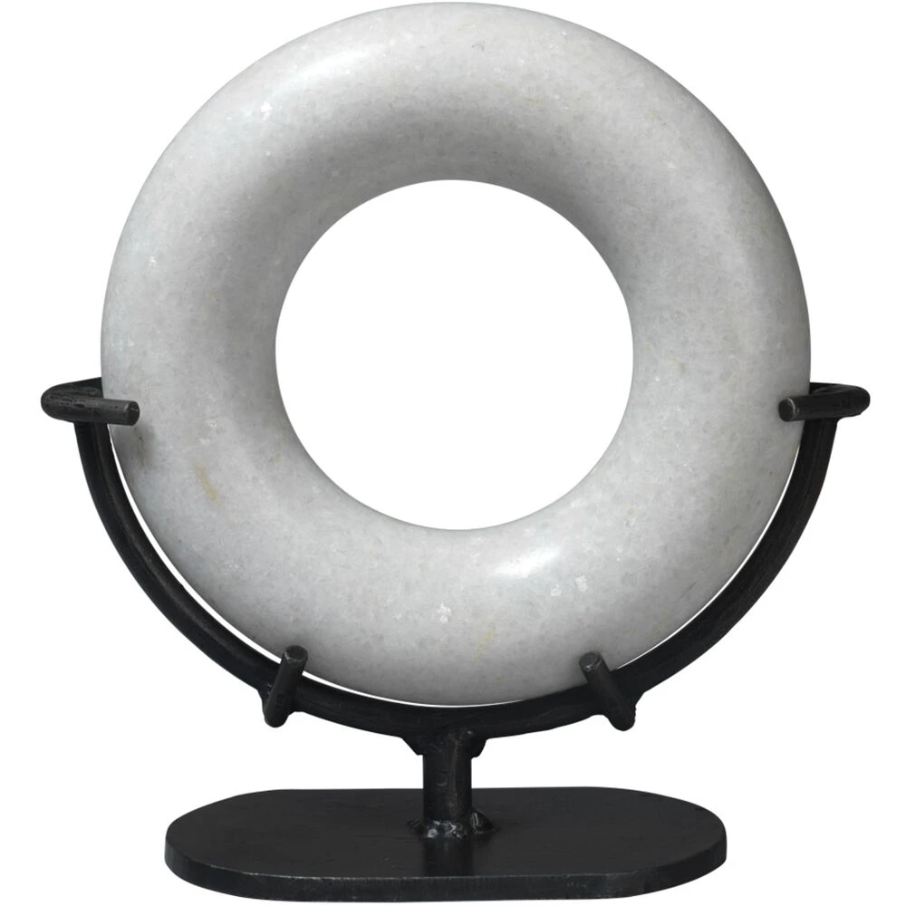 Round And Round We Go White Marble Marble Ring Table Decor 1 Round And Round We Go White Marble Marble Ring Table Decor