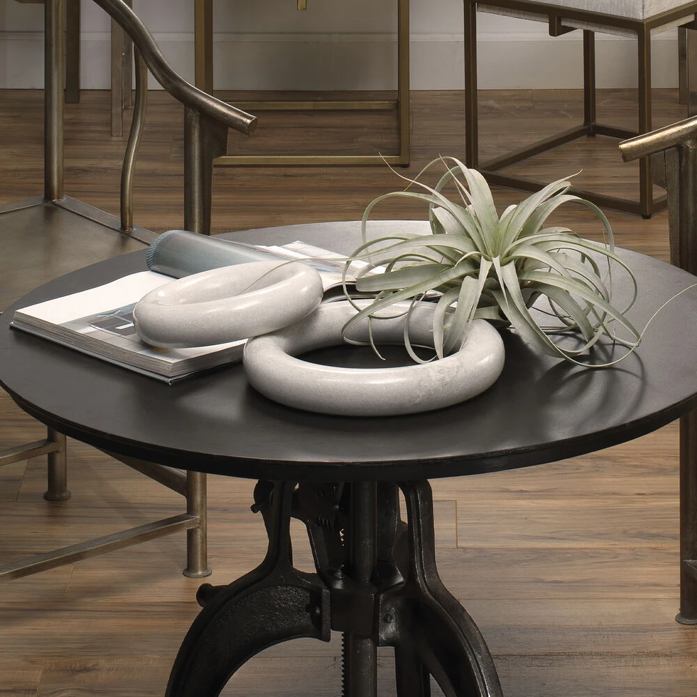 Round And Round We Go White Marble Marble Ring Table Decor 5 Round And Round We Go White Marble Marble Ring Table Decor - Image 5