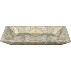 Rorschach Grey & Cream Lacquer Tray
