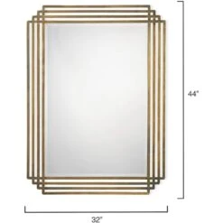 Serai 44 X 32 Inch Antique Brass Mirror -Outlet Jamie Aura Store 7sera miab 2