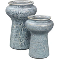 Snorkel 12 X 8 Inch Vases, Set Of 2