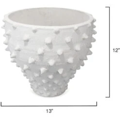 Spike 13 X 12 Inch Vase -Outlet Jamie Aura Store 7spik vawh 5