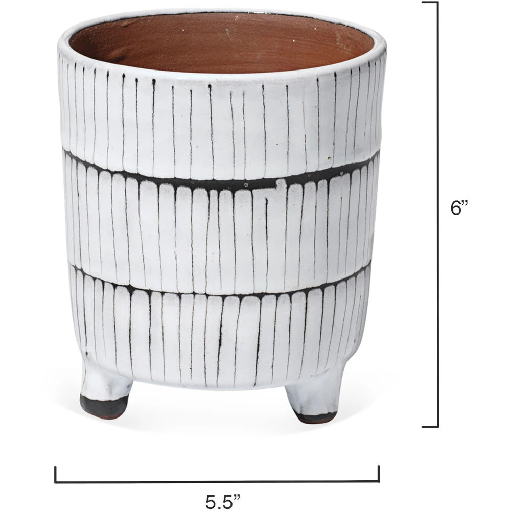 Striae 12 X 5 Inch Vessels, Set Of 3 3 Striae 12 X 5 Inch Vessels, Set Of 3 - Image 3