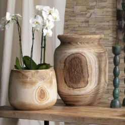 Topanga 22 X 16 Inch Wooden Vase -Outlet Jamie Aura Store 7topa vawd 8