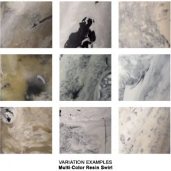 Varigated Horn Swirled Cream And Black And Grey Resin Decorative Objects, Set Of 3 13 Varigated Horn Swirled Cream And Black And Grey Resin Decorative Objects, Set Of 3 -Outlet Jamie Aura Store 7vari obgr 5