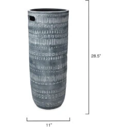 Zion Ceramic 29 X 11 Inch Vase 8 Zion Ceramic 29 X 11 Inch Vase -Outlet Jamie Aura Store 7zion lggr 2