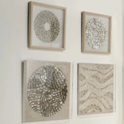 Bora Bora Off White Framed Wall Art -Outlet Jamie Aura Store 8bora taup 7