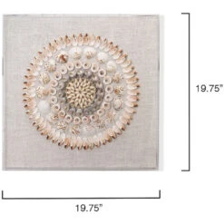 Caicos Acrylic Off White & Light Pink Wall Art -Outlet Jamie Aura Store 8caic pink 5