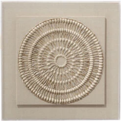 Waiki Off White Shell Wall Art