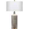 Annex 27 Inch 100.00 Watt Grey & Antique Brass Table Lamp Portable Light