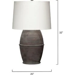 Antiquity 32 Inch 150.00 Watt Dark Grey Table Lamp Portable Light -Outlet Jamie Aura Store 9antiquitldg 2