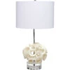 Anya 26 Inch 150.00 Watt White And Clear Table Lamp Portable Light