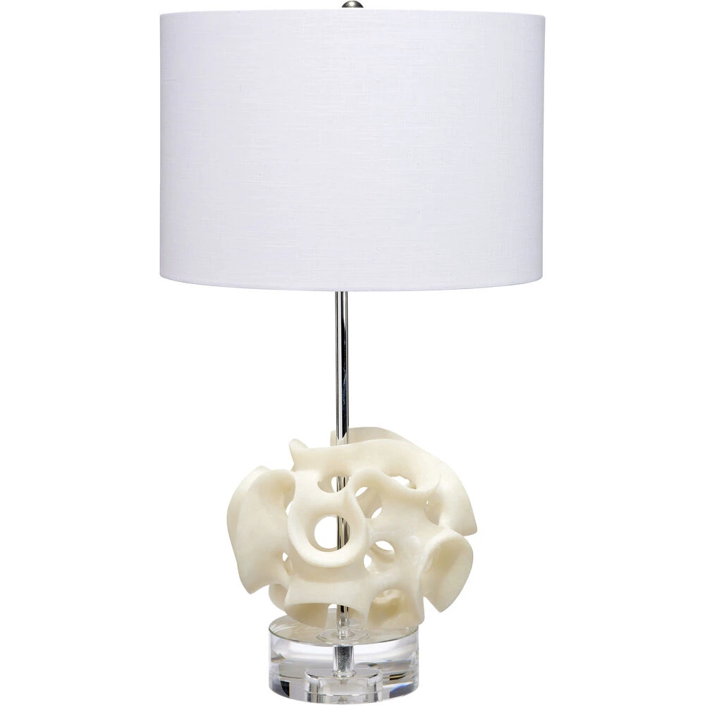 Anya 26 Inch 150.00 Watt White And Clear Table Lamp Portable Light 1 Anya 26 Inch 150.00 Watt White And Clear Table Lamp Portable Light