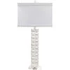 Astor 32 Inch 100.00 Watt Textured Matte White Table Lamp Portable Light