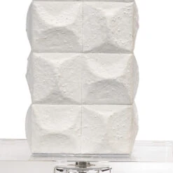 Astor 32 Inch 100.00 Watt Textured Matte White Table Lamp Portable Light -Outlet Jamie Aura Store 9astortlwh 1