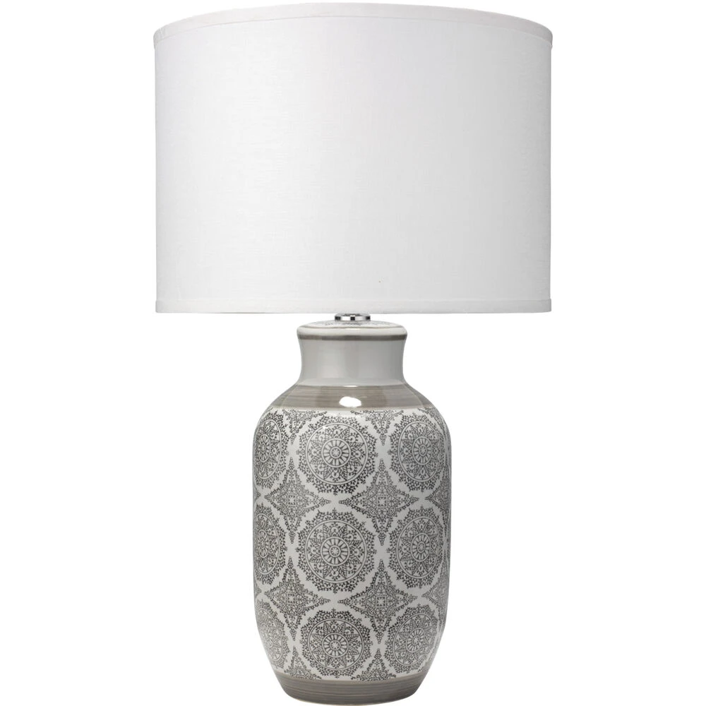 Beatrice 28 Inch 150.00 Watt Grey Patterned Ceramic Table Lamp Portable Light 1 Beatrice 28 Inch 150.00 Watt Grey Patterned Ceramic Table Lamp Portable Light