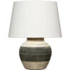 Bernard 20 Inch 150 Watt Beige And Dark Grey Table Lamp Portable Light