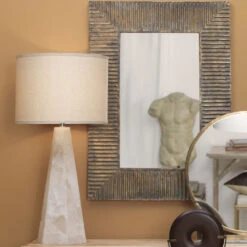 Borealis 37 Inch 150.00 Watt Alabaster Table Lamp Portable Light, Hexagon -Outlet Jamie Aura Store 9borehexalab 8 1