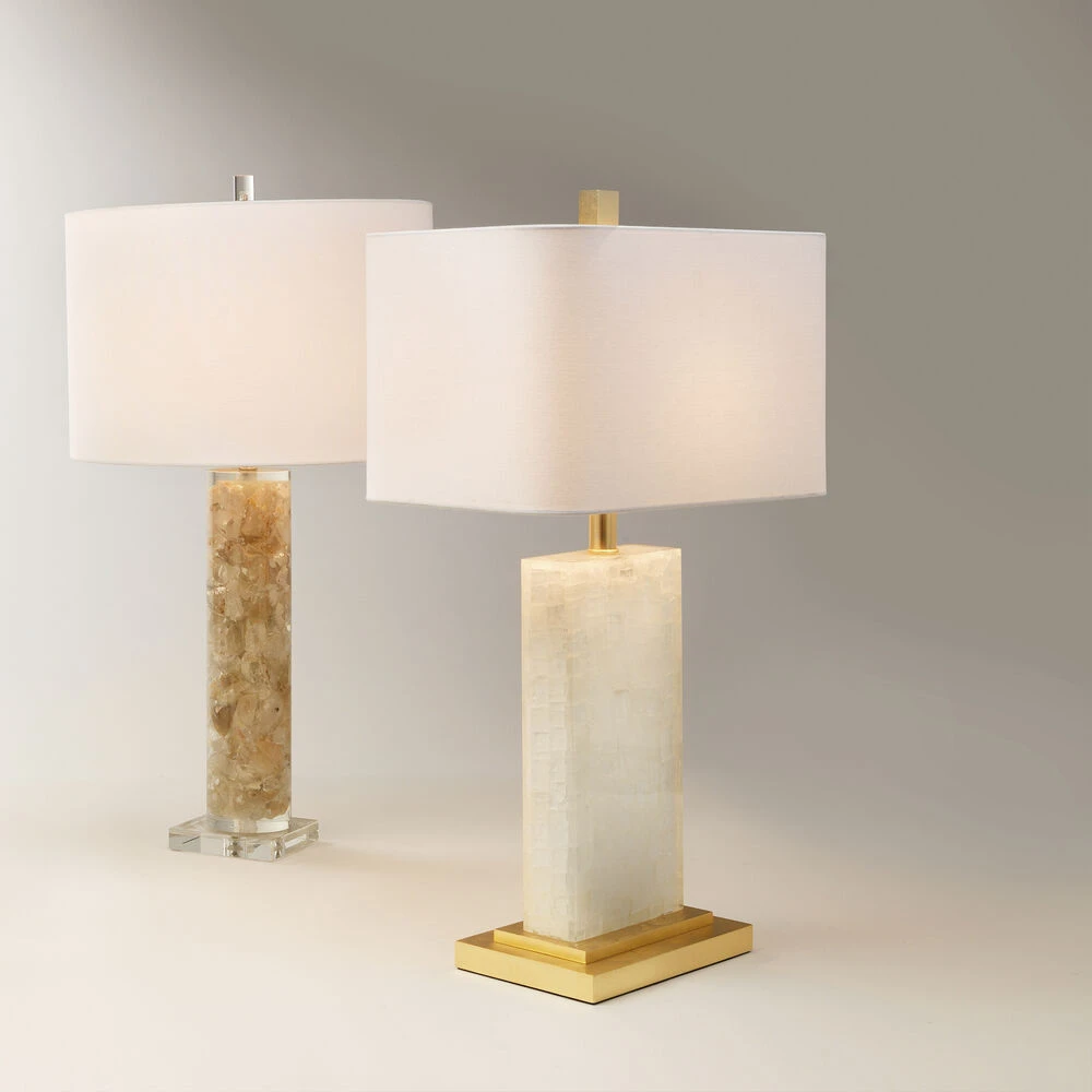 Caesar 27 Inch 100.00 Watt White & Gold Leaf Table Lamp Portable Light 2 Caesar 27 Inch 100.00 Watt White & Gold Leaf Table Lamp Portable Light - Image 2