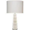 Caspian 28 Inch 150.00 Watt White Alabaster Table Lamp Portable Light