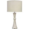 Commonwealth 31 Inch 150.00 Watt White Faux Alabaster Table Lamp Portable Light