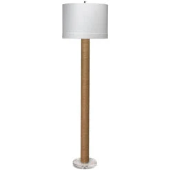 Cylinder 68 Inch 150.00 Watt Natural Floor Lamp Portable Light