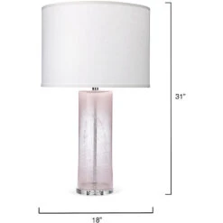Dahlia 31 Inch 150.00 Watt Pink Table Lamp Portable Light -Outlet Jamie Aura Store 9dahltlpink 5