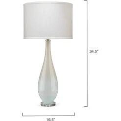Dewdrop 35 Inch 150.00 Watt Sky Blue Glass Table Lamp Portable Light 5 Dewdrop 35 Inch 150.00 Watt Sky Blue Glass Table Lamp Portable Light -Outlet Jamie Aura Store 9dewdblc131c 5