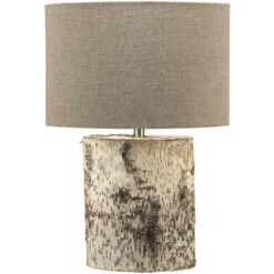 Forrester 26 Inch 150.00 Watt Birch Veneer Table Lamp Portable Light