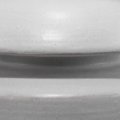 Foundation 22 Inch 100.00 Watt Matte Frosted Grey Ceramic Table Lamp Portable Light -Outlet Jamie Aura Store 9foundgrey 1