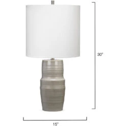 Goodman 30 Inch 100.00 Watt Grey Table Lamp Portable Light -Outlet Jamie Aura Store 9goodmangrey 5