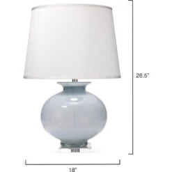 Heirloom 27 Inch 150.00 Watt Cornflower Blue Grass Table Lamp Portable Light -Outlet Jamie Aura Store 9heirloomblu 5 1