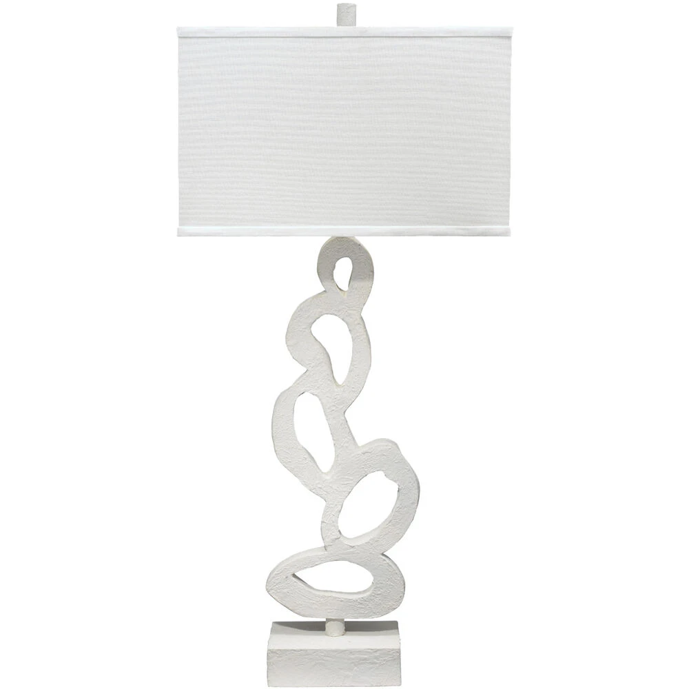 Ivy 34 Inch 150 Watt White Plaster Table Lamp Portable Light 1 Ivy 34 Inch 150 Watt White Plaster Table Lamp Portable Light