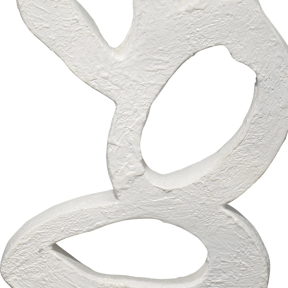 Ivy 34 Inch 150 Watt White Plaster Table Lamp Portable Light 4 Ivy 34 Inch 150 Watt White Plaster Table Lamp Portable Light - Image 4