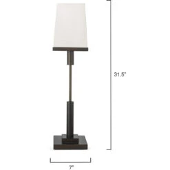Jud 32 Inch 40.00 Watt Oiled Rubbed Bronze Table Lamp Portable Light -Outlet Jamie Aura Store 9judobsq131s 5