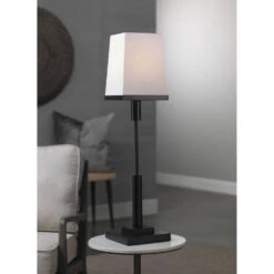 Jud 32 Inch 40.00 Watt Oiled Rubbed Bronze Table Lamp Portable Light -Outlet Jamie Aura Store 9judobsq131s 8