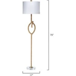 Knot 70 Inch 150 Watt Natural Floor Lamp Portable Light -Outlet Jamie Aura Store 9knotfloorna 2 1