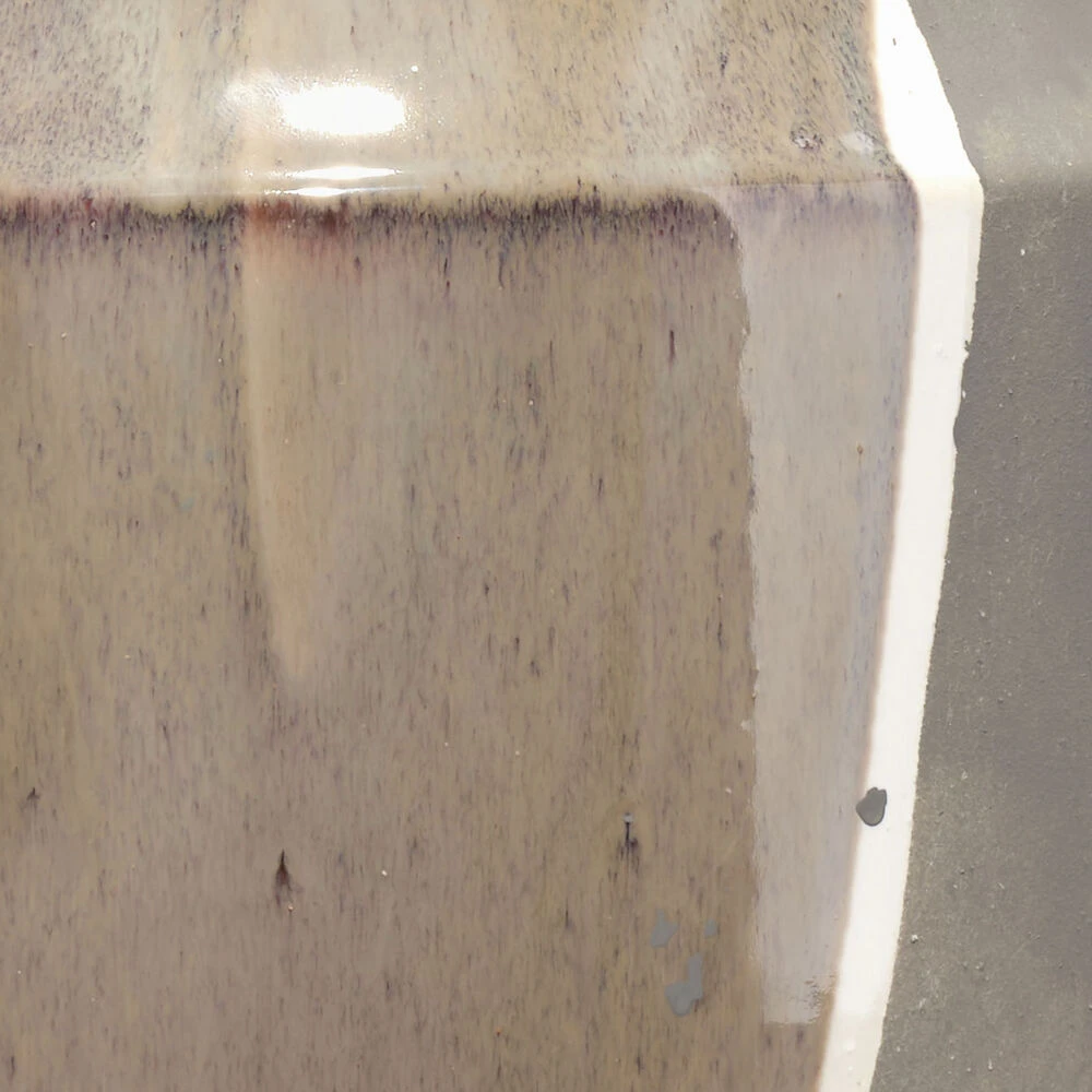 Landslide 32 Inch 150.00 Watt Matte Grey W/ Beige & White Drip Table Lamp Portable Light 4 Landslide 32 Inch 150.00 Watt Matte Grey W/ Beige & White Drip Table Lamp Portable Light - Image 4